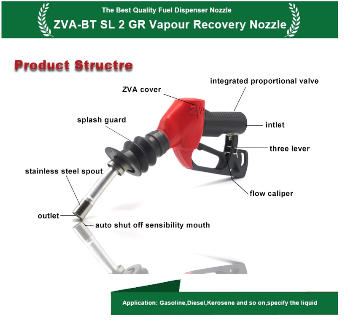 ZVA Slimline 2 Generation GR Vapour Recovery Automatic Nozzle for service station