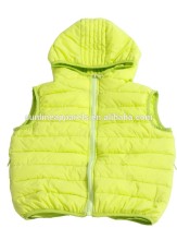 kids padding winter vest with green color