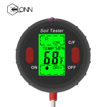 5 i 1 Digital Soil Ph-testare med ljus bakgrundsbelysning