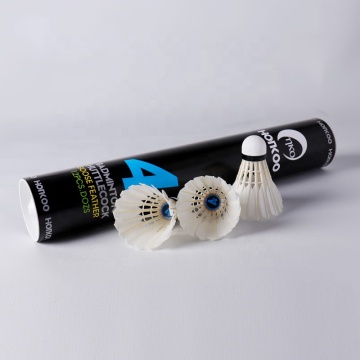 Wholesale Durable White Goose Feather Badminton Shuttles for Training