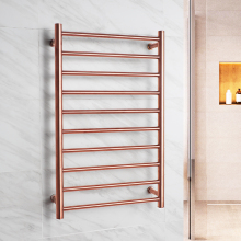 Luxury Rose Gold Polished Stainless Steel Bath Towel Heater