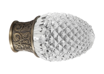 Crystal pinecone head Curtain Rods