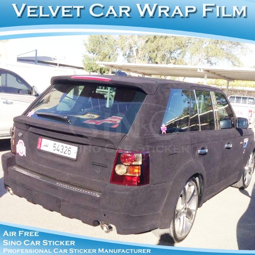 Veludo macio de alta etiqueta do PVC vinil de carro para carro envoltório