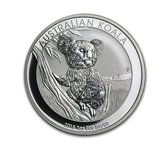 Moneta commemorativa per animali d'argento in metallo koala koala