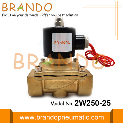 2W250-25 Brass Electric NC Solénoïde 2 voies