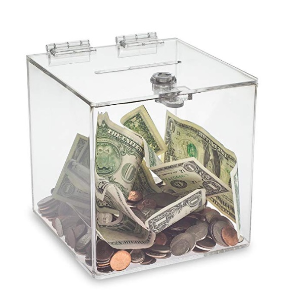 Clear Acrylic Donation Box