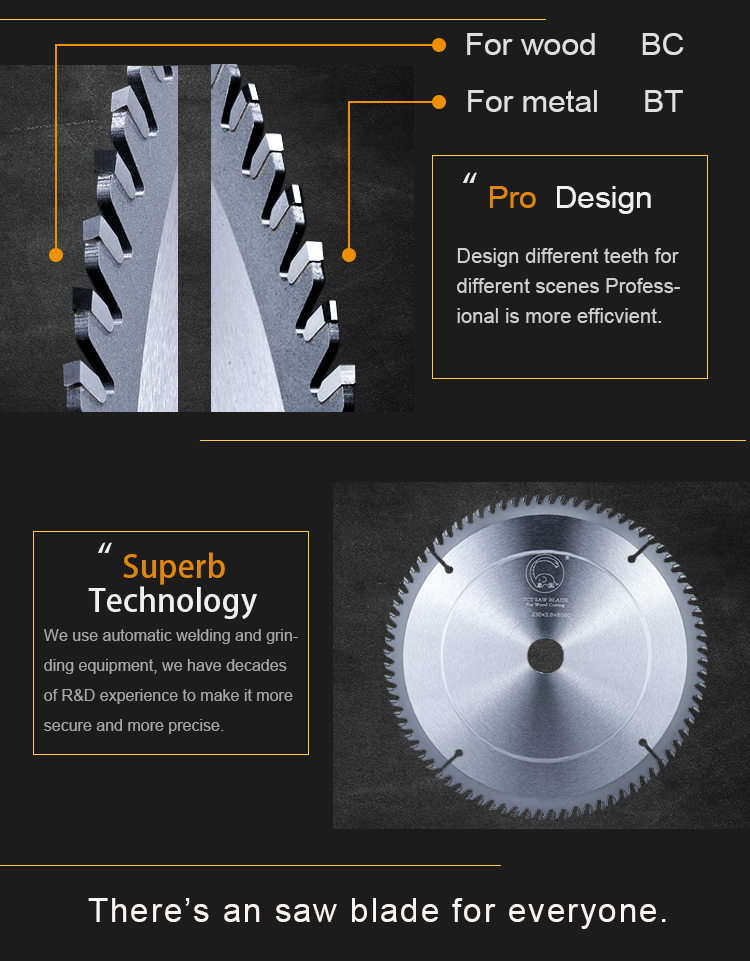 TCT Circular Saw Blade for Cutting Wood Power Tools,circular Saw Special Steel High Frequency Welded,laser Welded 3 Years