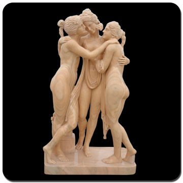 reproduction sculpture stone carving the three graces marble statue