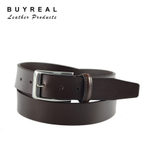 Mens Casual Leather Belt Simple Pure Cowhide Leather Belt
