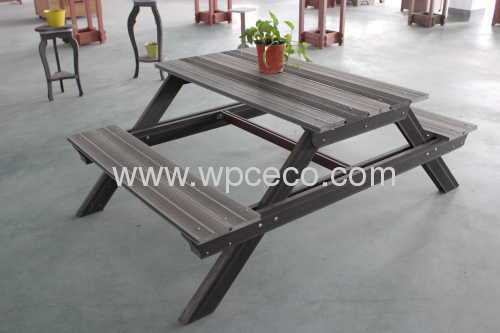 Hotsales!! Wpc Garden Table And Bench Seat 