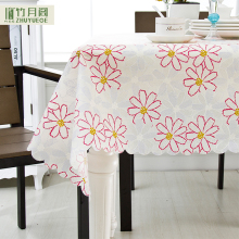 China wholesale kitchen luxury party tablecloths rectangle hotel provence tablecloth