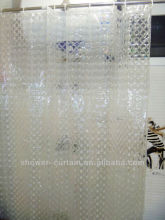 transparent 3d eva shower curtain liner