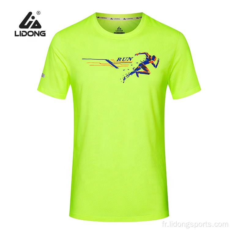 Wholesale ajustement Jogging en plein air Exécution de T-shirt Tshirt