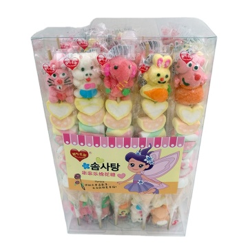 Long stick Fun Mallow Kebab Lollipop for Whole Sale