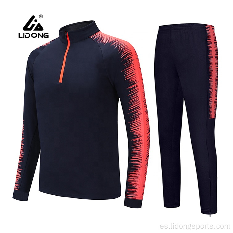 Entrenamiento personalizado y jogging wear sport traje de traje de pista