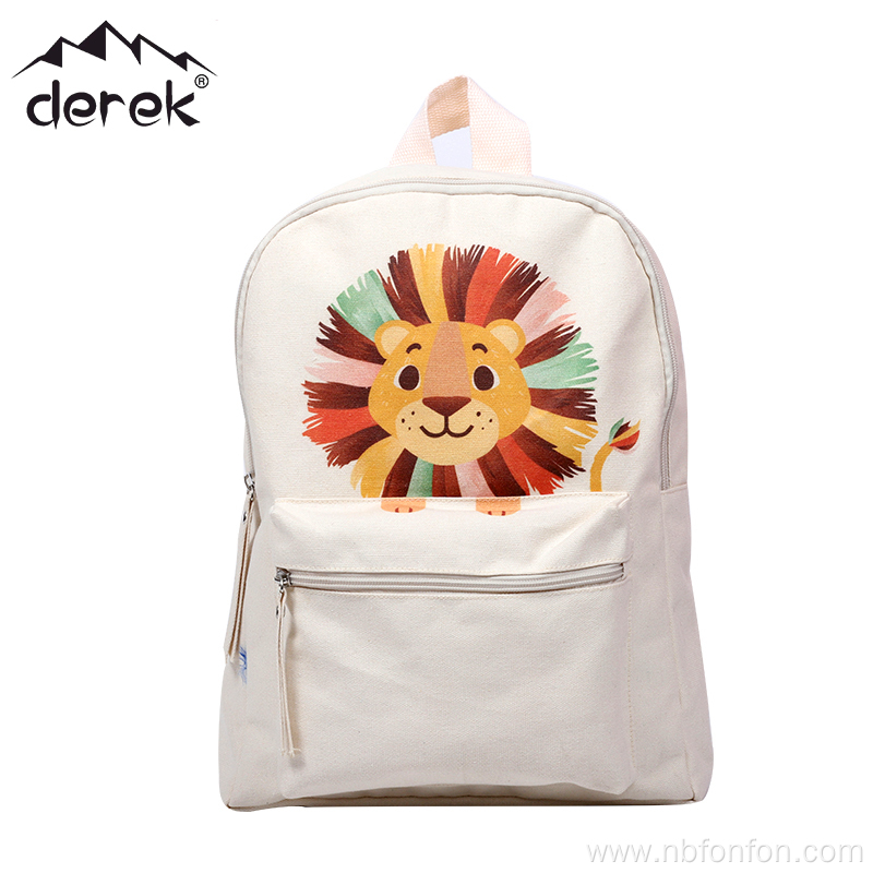 Cartoon lion pattern children's backpack