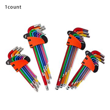 Colored hexagon wrench combination