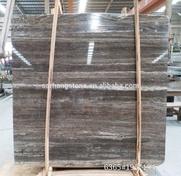 Silver grey gray travertine marble wood grain straight grain marble,travertine slabs