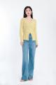 Leisure V-Neck Long Wool Tops