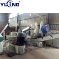 Vertical ring die pellet machine