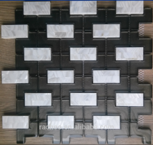 Waterjet glass mix shell MOP mosaic tile