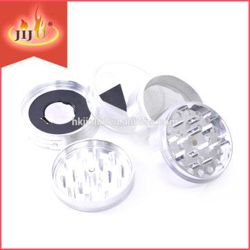 JL-140JA 63mm 5 Tiers Manul Aluminum Spice Grinder Machine Smoking Accessories grinders