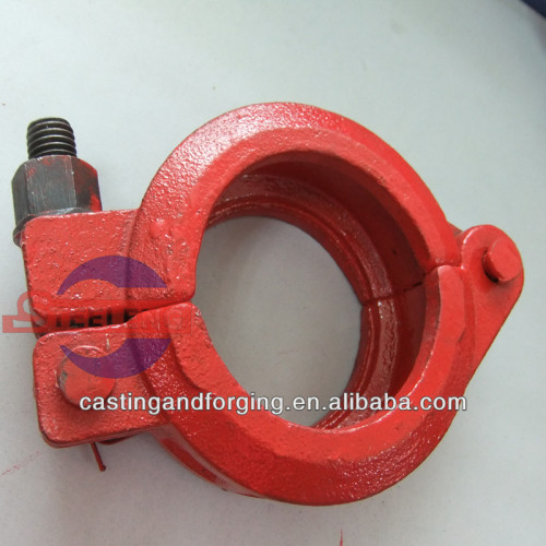 Iron concrete pump clamp