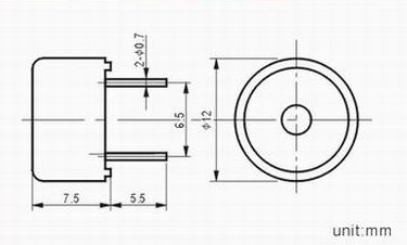 1210 piezo buzzer