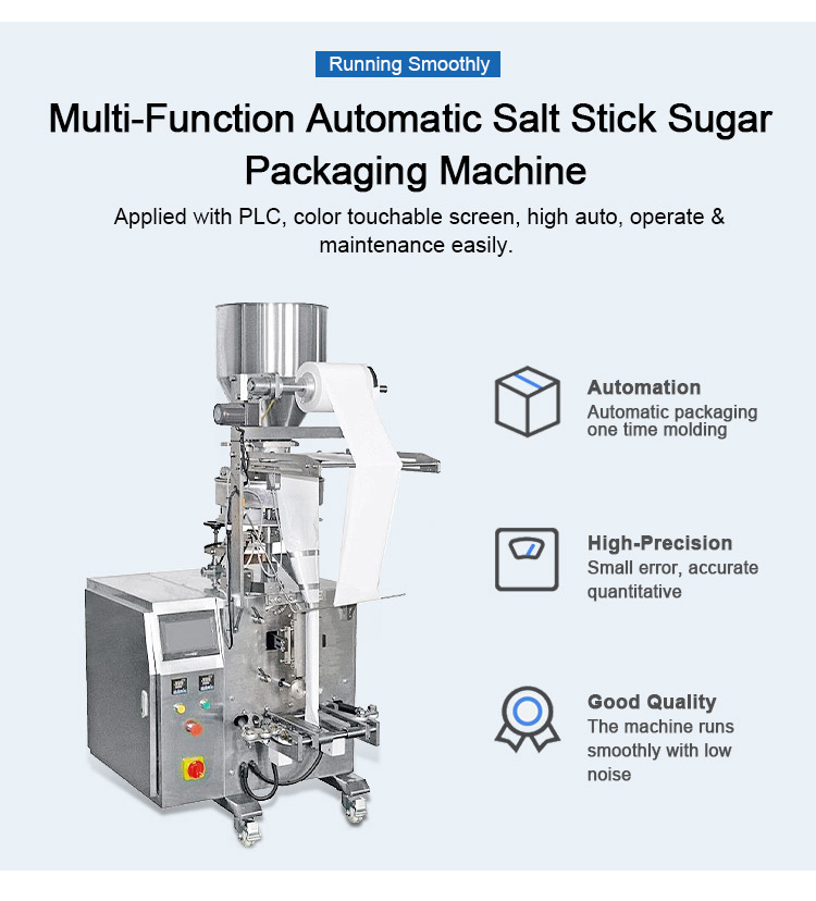 Cheap Price 1kg Sugar Sachet Salt Grinding Cube Sugar Full Automatic Vertical Granule Multi Functional Sugar Packing Machine