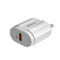 India QC3.0 18W USB Smart Charger Adattatore bianco