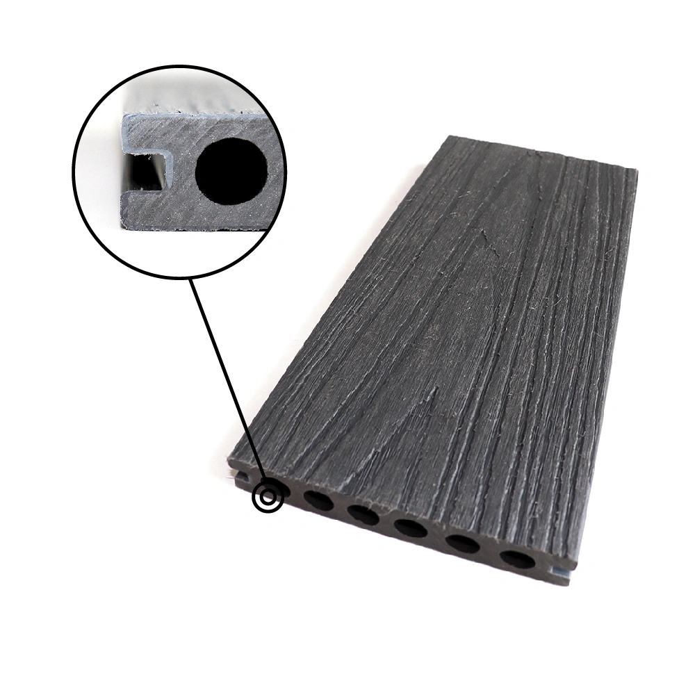 Factory Sale WPC Decking Outdoor Solid Wood Plastic Composite Flooring