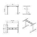 Sit / Stand Table de réglage électrique