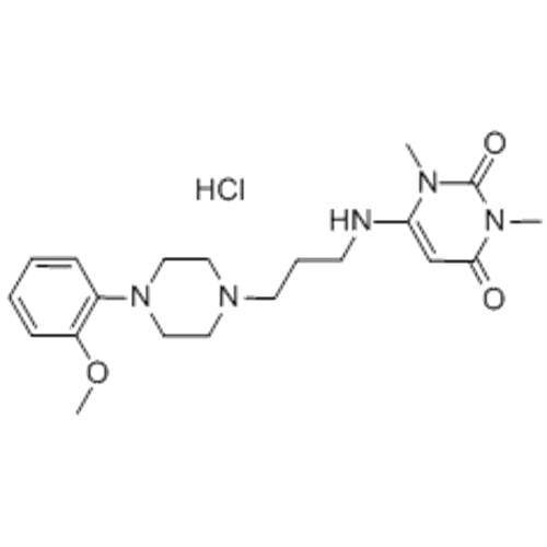 2,4 (1H, 3H) -Pyrimidinedione, 6 - [[3- [4- (2-méthoxyphényl) -1-pipérazinyl] propyl] amino] -1,3-diméthyl- CAS 34661-75-1