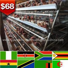 Trade assurance NO.1 deep galvanized cage frame hen cage design for zambia