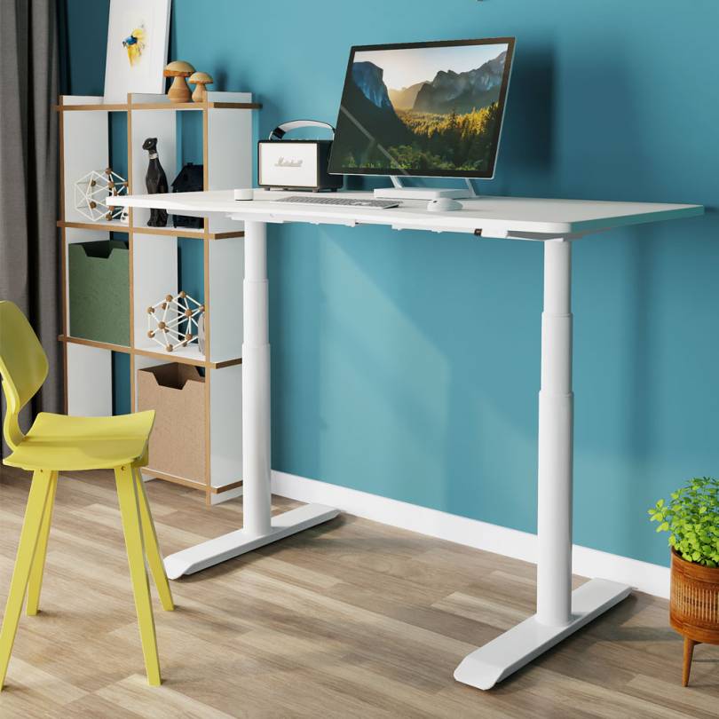 Standing Desk With Dual Motor And Round Tube