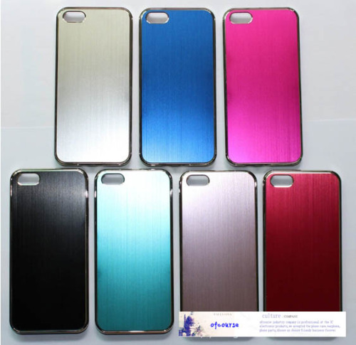 electroplate bumper brushed metal case for iphone 5