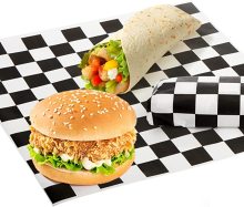 Custom Pre Cut Burger Food Wrap & Baking Parchment Paper