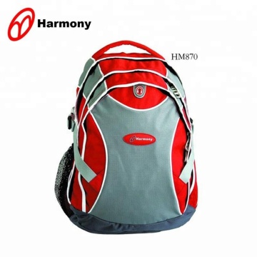Best selling red grey polyester sport outdoor daypack