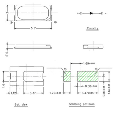 Ultra Brightness 660nm LED 5730 LED 1-3W