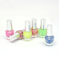 Kids Water-based Plum Flower Glitter Nail Polish