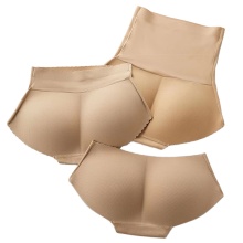 Wholesale Women's One-Piece Lip Shaper Jeans with Padded Buttocks Underwear Pants