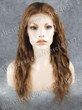 Fabulous high quality Indian Remy Kinky Straight Human Hair Full Lace Wig