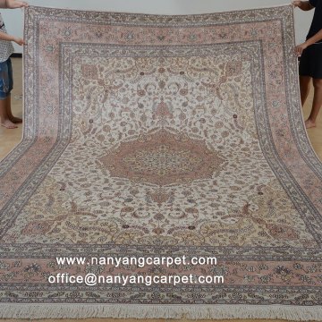 9'x12' Handmade Pure Silk Oriental Carpet