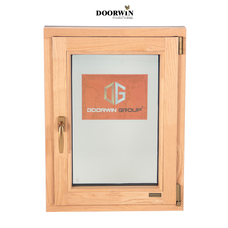 CE Standard Thermal Break Wood Color Tilt Turn Cheap Aluminum Windows