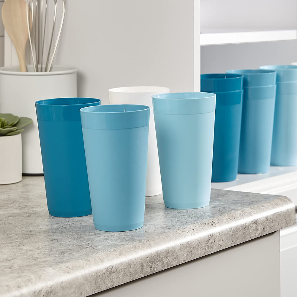 Tumbler di plastica infrangibili Blue Sky Tilning Cups