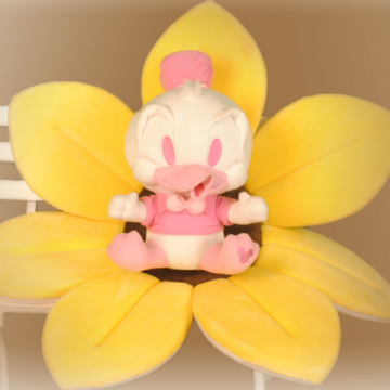 Pink Donald Duck velvet toy