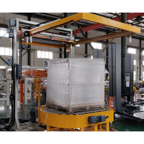 fully automatic film stretch pallet wrapping machine industrial pallet wrapping machine wrapping machine price