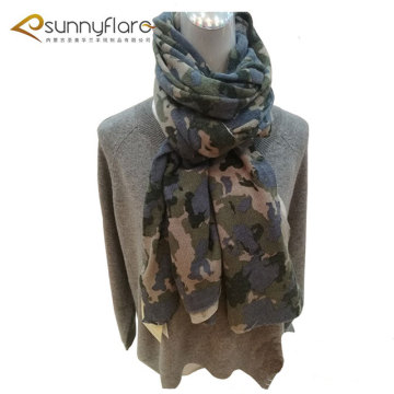 colour digital printing knit cashmere scarf