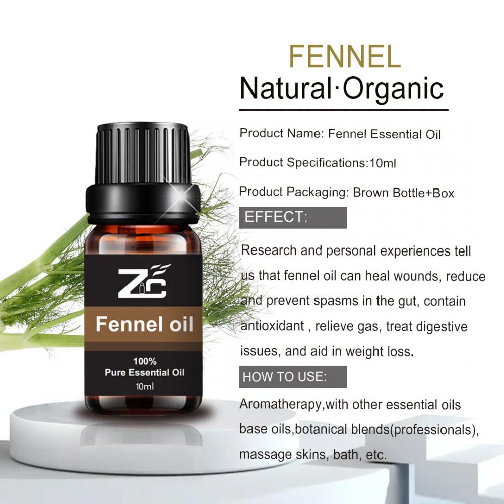 Anti Aging Moisturizing Organic Fennel Oil Hair Face Body