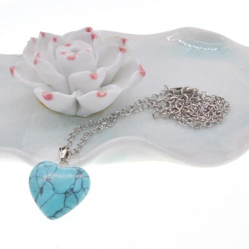 Heart Shaped Natural Stone Pendants Healing Chakra Reiki Love Charm Bulk for Jewelry Making Wholesale